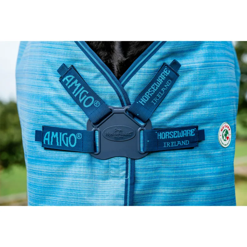 Horseware Amigo Hero 900 Revive Plus 50g Turnout Rug - Ocean Blue/Navy/Electric Blue-7